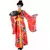 Rødt Geisha-kostyme for kvinner, Størrelse: Large