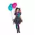 Go all out for Halloween with this harlequin costume. This Halloween harlequin costume for girls consists of a dress, a headband, a collar, bracelets, and a pair of tights (balloons and shoes not included). The black dress is printed with a green and purp, Size: 10-12 years(146 cm)