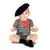 Baby mime-bodysuit, Størrelse: 12–18 måneder(80 cm)