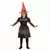 Cute little orange witch costume for girls, Size: 4-5 years(114 cm)