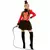Red ringmaster costume for women, Size: Medium