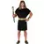 Black and gold pharaoh costume for men, Size: Medium (48-50)