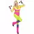80s aerobics teacher costume for women, Size: Small