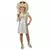 Silver disco dress costume for girls, Size: 10-12 years(140 cm)