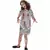 Zombie girl chained prisoner costume, Size: 7-9 years (130/143 cm)
