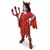 Red devil costume for girls, Size: 5-6 years (110 to 116 cm)