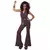Women's backless disco costume, Size: Medium (40/42)