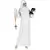 Plus Size Women's White Nun Ghost Costume, Size: XXX-Large
