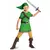 Klassisk Zelda Link-kostyme for barn, Størrelse: 5–6 år (109–126 cm)