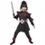 Luxury ninja costume for girls, Size: 4-6 years (116 cm)