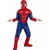 Luksuriøst muskuløst Spiderman-kostyme til barn, Størrelse: 5–6 år (110 – 116 cm)