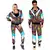 Adult multi-colored animal print tracksuit costume, Size: Medium