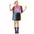 Women's Harlequin Villain Costume, Size: Small/Medium (34/40)