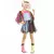 Harlequin girl costume, Size: 4-6 years (96-116 cm)