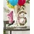 Hvit tallstruktur for 64 cm ballonger, Størrelse: 9