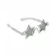 Adult silver star glasses
