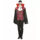 Adult black vampire cape with integrated collar