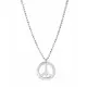 Adult silver hippie necklace