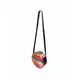 Regnbueholografisk rund crossbody-veske