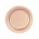 16 Rose Gold Paper Plates 23 cm