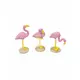 1 Resin flamingo 3.5 x 10 cm