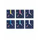 6 Space Adventure Paper Gift Bags 13 x 14 cm
