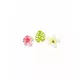 9 trekonfetti tropiske blomster og blader 3,8 cm