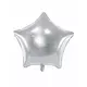 Silver star foil balloon 45 cm
