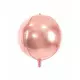 40 cm metallisk roségull foliekuleballong