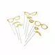 Gold glitter photobooth kit