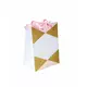 4 Cardboard bags Miss becomes Mrs. pink and gold 15 x 20 cm