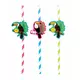 6 Toucan cardboard straws 20 cm