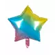 Flerfarget stjernefolieballong 45 cm