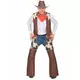 Western Cowboy-kostyme for menn, Størrelse: X-Large