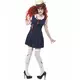 Retro schoolgirl zombie costume for women