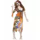 Hippie-zombiekostyme for kvinner til Halloween, Størrelse: Small
