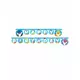 Gratulerer med dagen Baby Shark papirgirlander 2 m