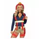 Luxury sexy firefighter shorts costume for women, Size: Large (44-46)