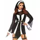 Sexy nun costume with headdress for women