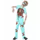 Barne Zombie Doctor Kostyme Halloween, Størrelse: 7–9 år (130/143 cm)