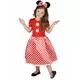 White polka dot mouse costume for girls, Size: 3-4 years (XS)