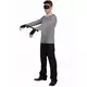Voksen mime langermet t-skjorte, Størrelse: Large