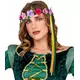 Flerfarget blomsterhårring til hippiefe-alv