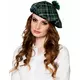 Adult green Scottish beret