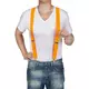 Adult fluorescent orange suspenders