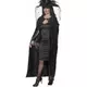 Adult black witch cape