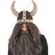 Brun myk vikinghjelm for voksne