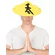 Adult yellow Chinese hat