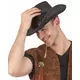 Svart cowboyhatt for voksne
