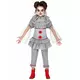 Gray assassin clown costume for girls, Size: 5-6 years(110-115 cm)